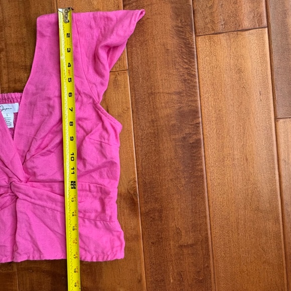 JAPNA Smocked Cropped Tops Pink & Blue L - Picture 7 of 11